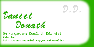 daniel donath business card